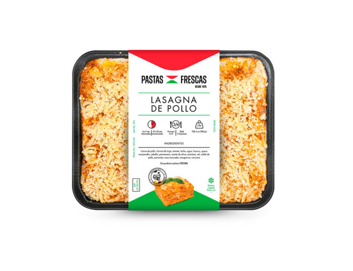 Lasagna de Pollo  620 G - 2150 G