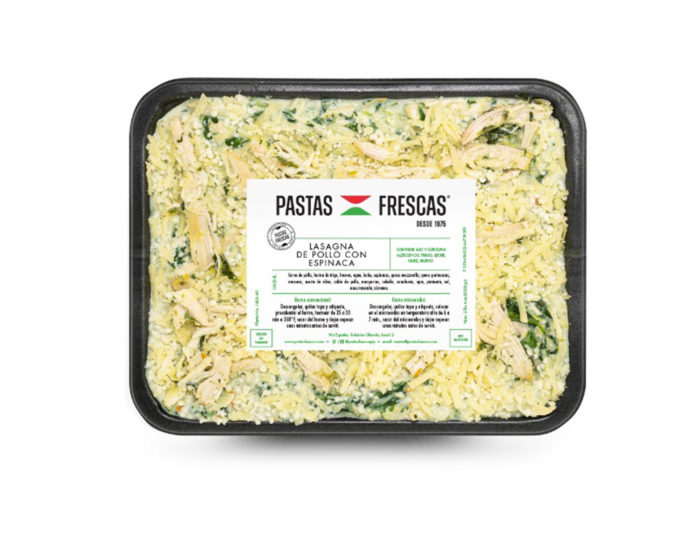 Lasagna de Pollo con Espinaca - 1000 G